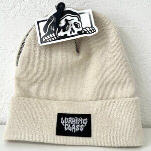 New Zumiez Lurking Class Beige Contrast Stitch Beanie